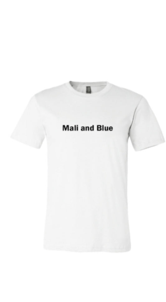 Mali and blue logo T